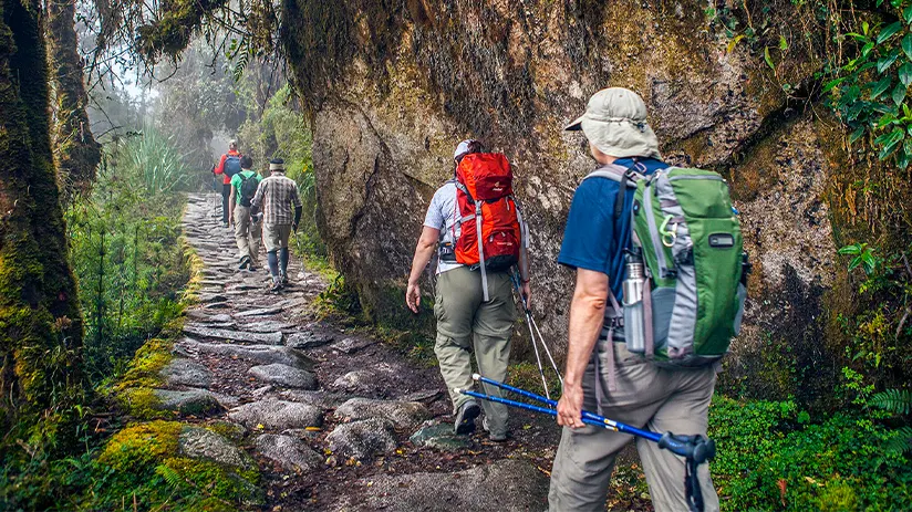 trekking to machu picchu