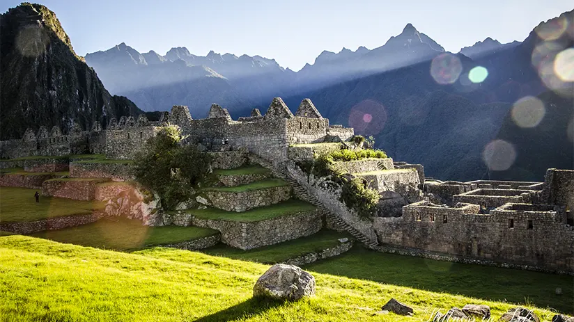 sunny weather in machu picchu