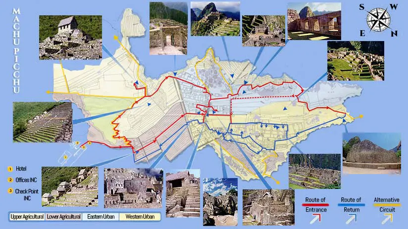 detailed map machupicchu