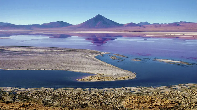 panoramic view of laguna colorada